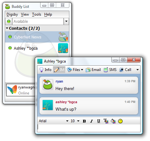 Digsby Build 88 Final - Chat. Check Mail. Mạng xã hội trong 1 chương trình - Link Mediafire - Phần mềm full