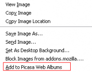 AddToPicasa extension