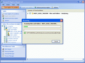 Windows Registry Repair tool